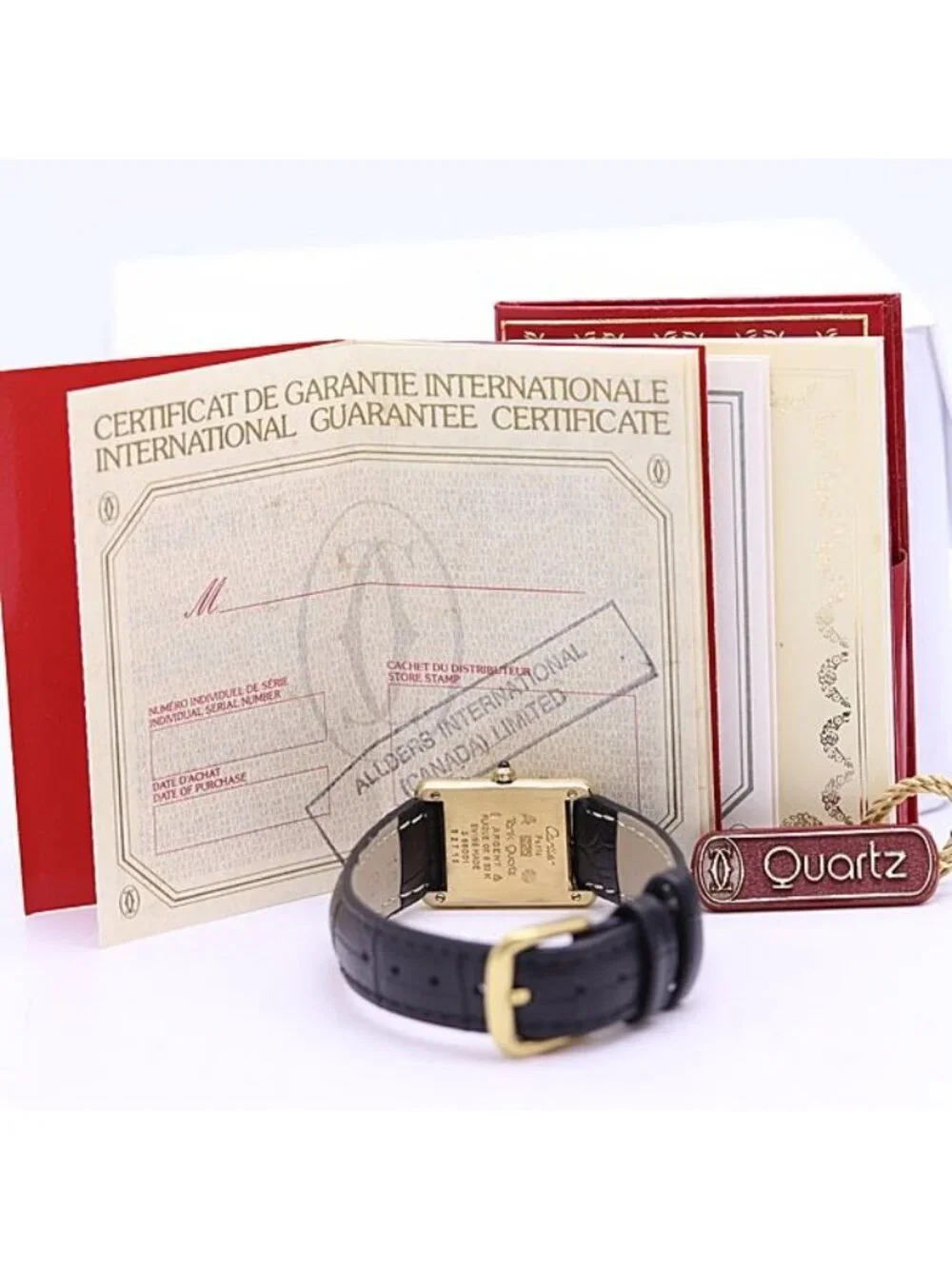 Cartier Must Tank 925 Sterling Silver Ivory Dial Watch